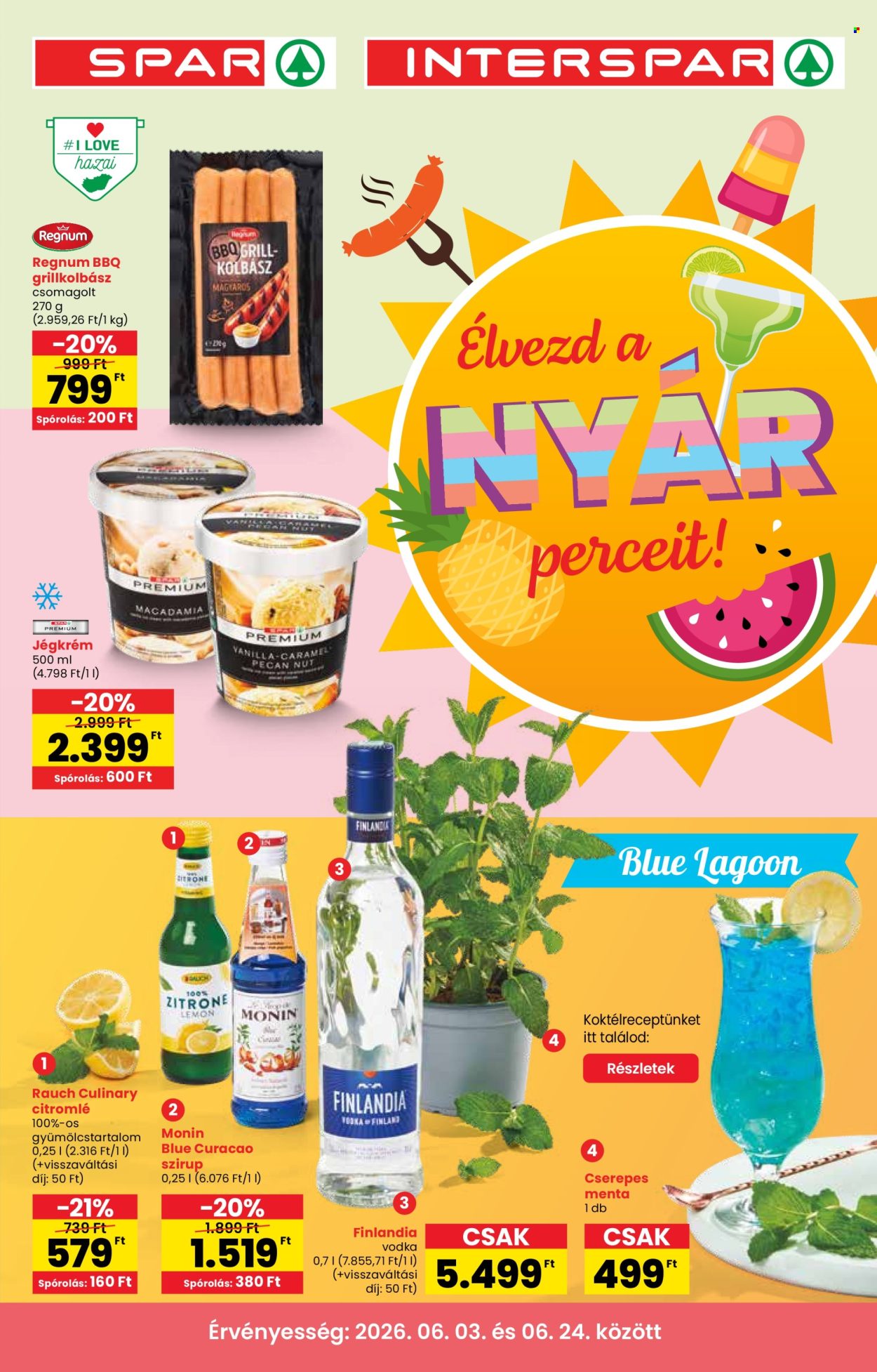 SPAR akciós újságok - 2026.06.03 - 2026.06.24. Oldal 1