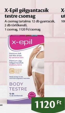 X-Epil gélgyantacsík testre csomag