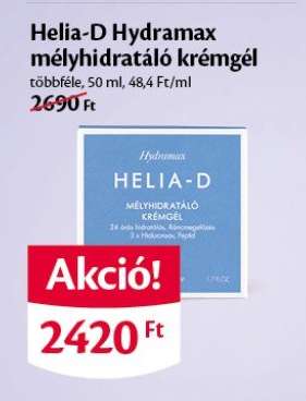 Helia-D Hydramax mélyhidratáló krémgél