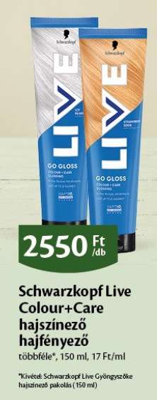 Schwarzkopf Live Colour+Care hajszínező hajfényező
