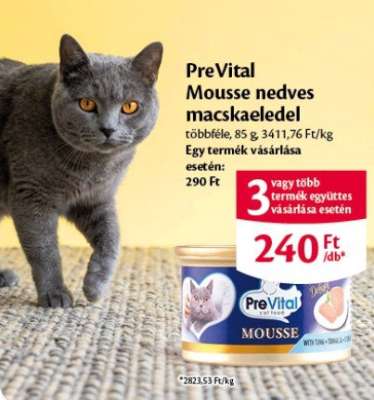 Prevital Mousse nedves macskaeledel