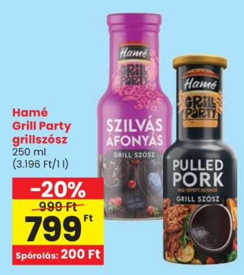 Hamé Grill Party grillszósz