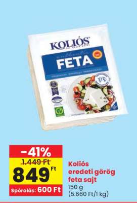 Koliós eredeti görög feta sajt
