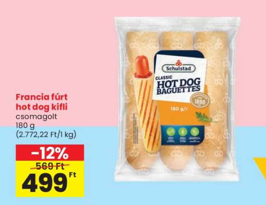 Francia Fúrt Hot-Dog Kifli