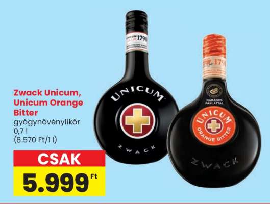 Zwack Unicum, Unicum Orange Bitter