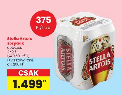 Stella Artois sörpack