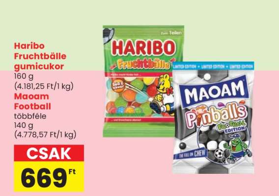 Haribo Fruchtbälle gumicukor / Maoam Football