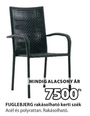FUGLEBJERG rakásolható kerti szék