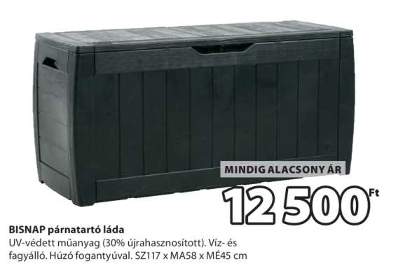 BISNAP párnatartó láda