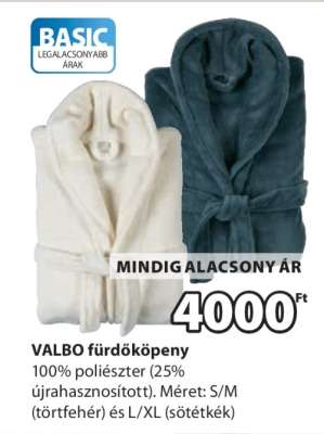 VALBO fürdőköpeny