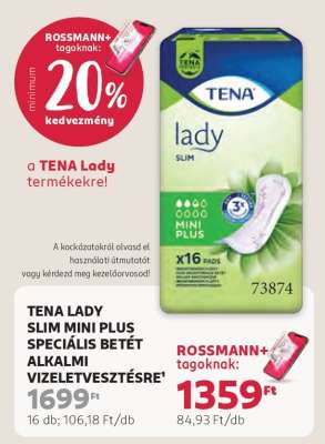 TENA LADY SLIM MINI PLUS