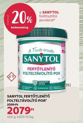 SANYTOL FERTŐTLENÍTŐ FOLTELTÁVOLÍTÓ POR