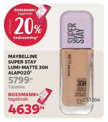 MAYBELLINE SUPER STAY LUMI-MATTE 30H ALAPOZÓ
