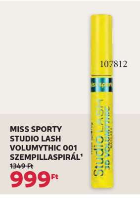 MISS SPORTY STUDIO LASH VOLUMYTHIC 001 SZEMPILLASPIRÁL