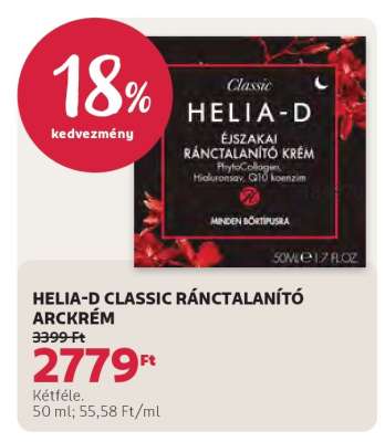 HELIA-D CLASSIC RÁNCTALANÍTÓ ARCKRÉM