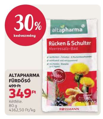 ALTAPHARMA FÜRDŐSÓ