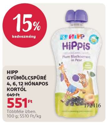 HIPP GYÜMÖLCSPÜRÉ