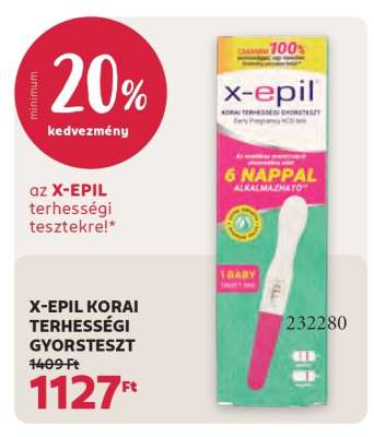 X-EPIL KORAI TERHESSÉGI GYORSTESZT