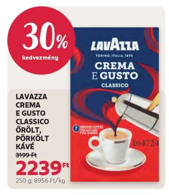 LAVAZZA CREMA E GUSTO CLASSICO ŐRÖLT, PÖRKÖLT KÁVÉ