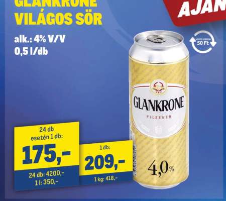GLANKRONE VILÁGOS SÖR