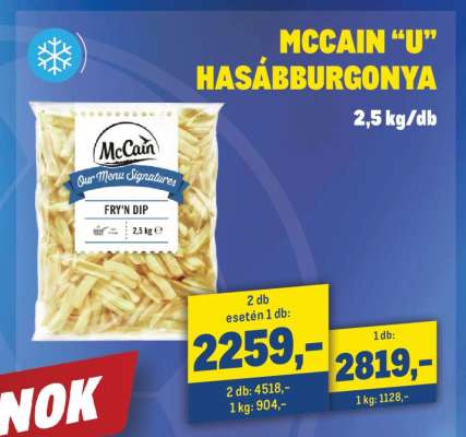 MCCAIN "U" HASÁBBURGONYA