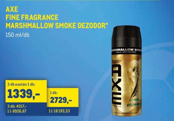 AXE FINE FRAGRANCE MARSHMALLOW SMOKE DEZODOR