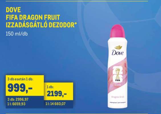 DOVE FIFA DRAGON FRUIT IZZADÁSGÁTLÓ DEZODOR