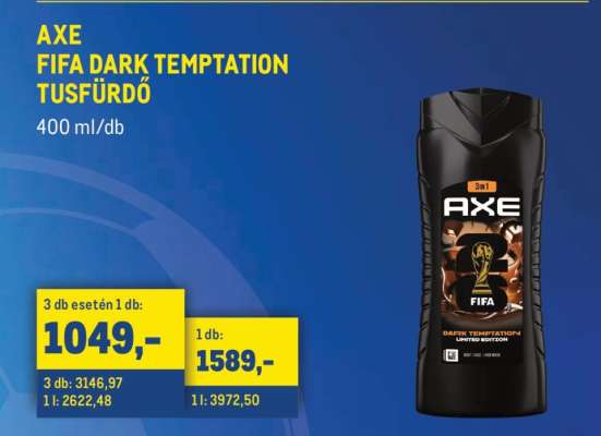 AXE FIFA DARK TEMPTATION TUSFÜRDŐ