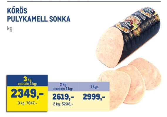 Kőrös Pulykamell Sonka
