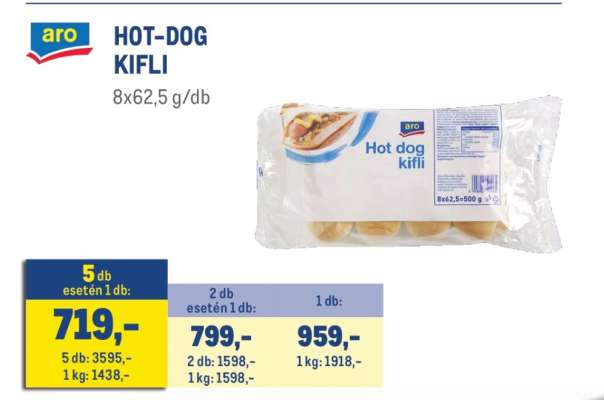 aro HOT-DOG KIFLI