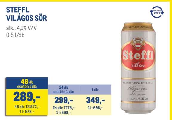 Steffl Világos sör