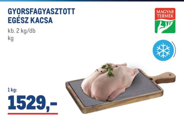 GYORSFAGYASZTOTT EGÉSZ KACSA