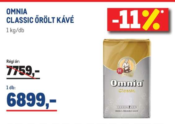 Omnia Classic őrölt kávé