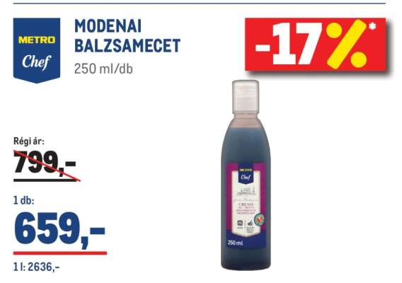 METRO Chef MODENAI BALZSAMECET