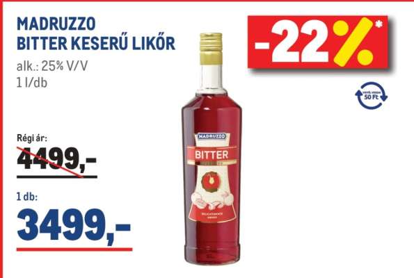 MADRUZZO BITTER KESERŰ LIKŐR