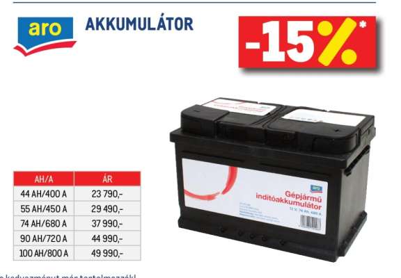 aro AKKUMULÁTOR