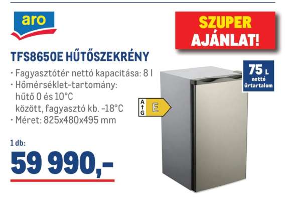 aro TFS8650E HŰTŐSZEKRÉNY