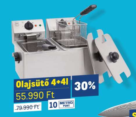 Olajsütő 4+4l
