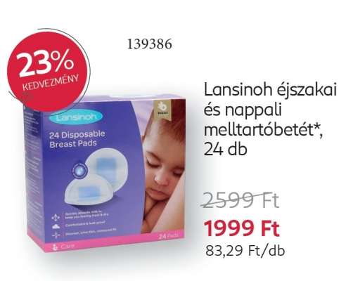 Lansinoh éjszakai és nappali melltartóbetét*, 24 db