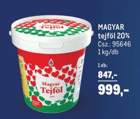 Magyar tejföl 20%