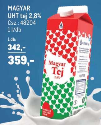 Magyar UHT tej 2,8%
