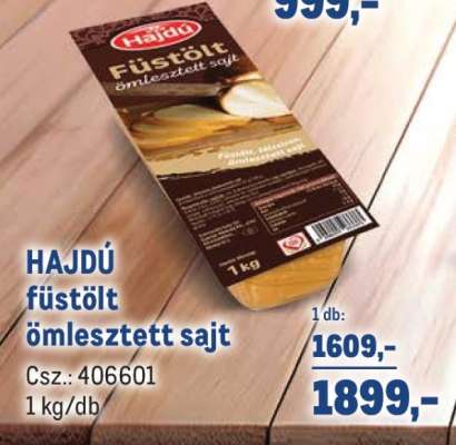 Hajdú Füstölt Ömlesztett Sajt