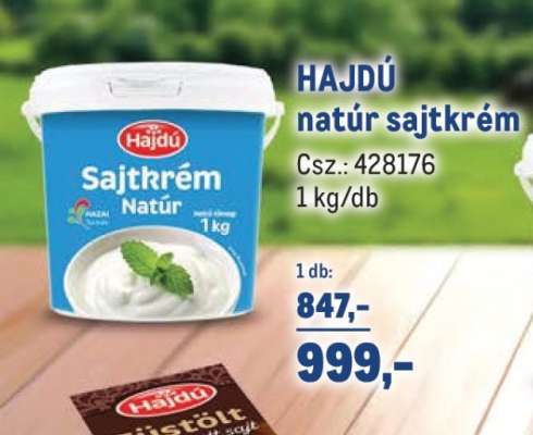 Hajdú Natúr Sajtkrém
