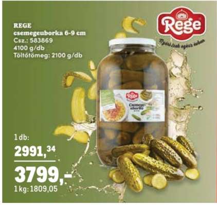 REGE csemegeuborka 6-9 cm