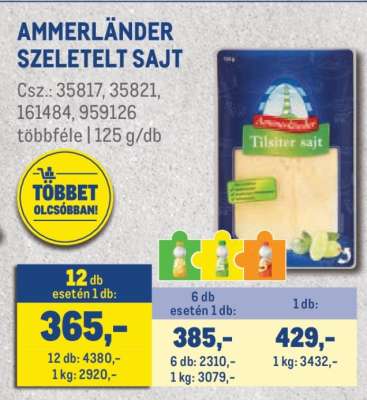 AMMERLÄNDER SZELETELT SAJT