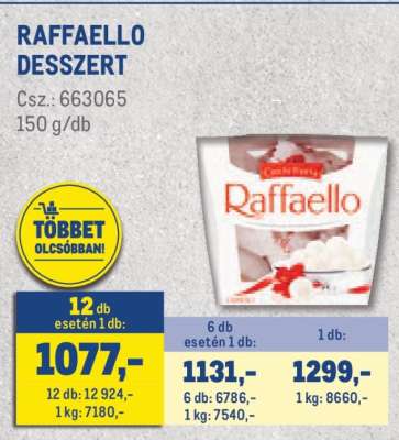 Raffaello desszert
