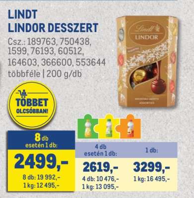 Lindt Lindor desszert