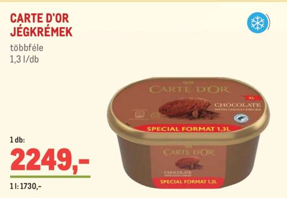CARTE D'OR JÉGKRÉMEK