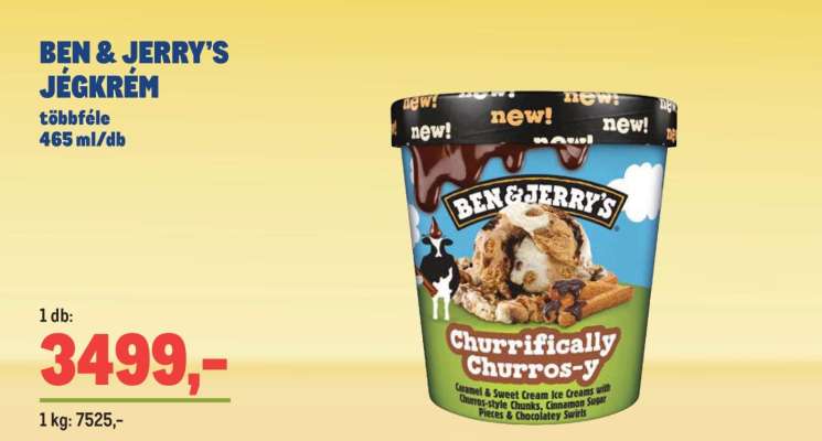 BEN&JERRY'S Jégkrém