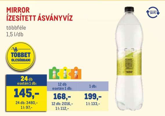MIRROR ÍZESÍTETT ÁSVÁNYVÍZ